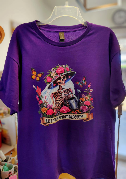 Halloween T-shirt, purple shirt, clothes, skulls, shirts, fall clothes,