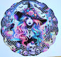 Wind spinners, yard decorations, witches, metal signs, handmade sign, outdoor signs, tail ball spinner, Halloween, garden decor, fall,