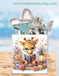 Tote bag, totes, handbag, picnic bag, shopping bag, book bag, purse, canvas, kids, beach bag, travel tote, giftbag, giraffes, baby shower