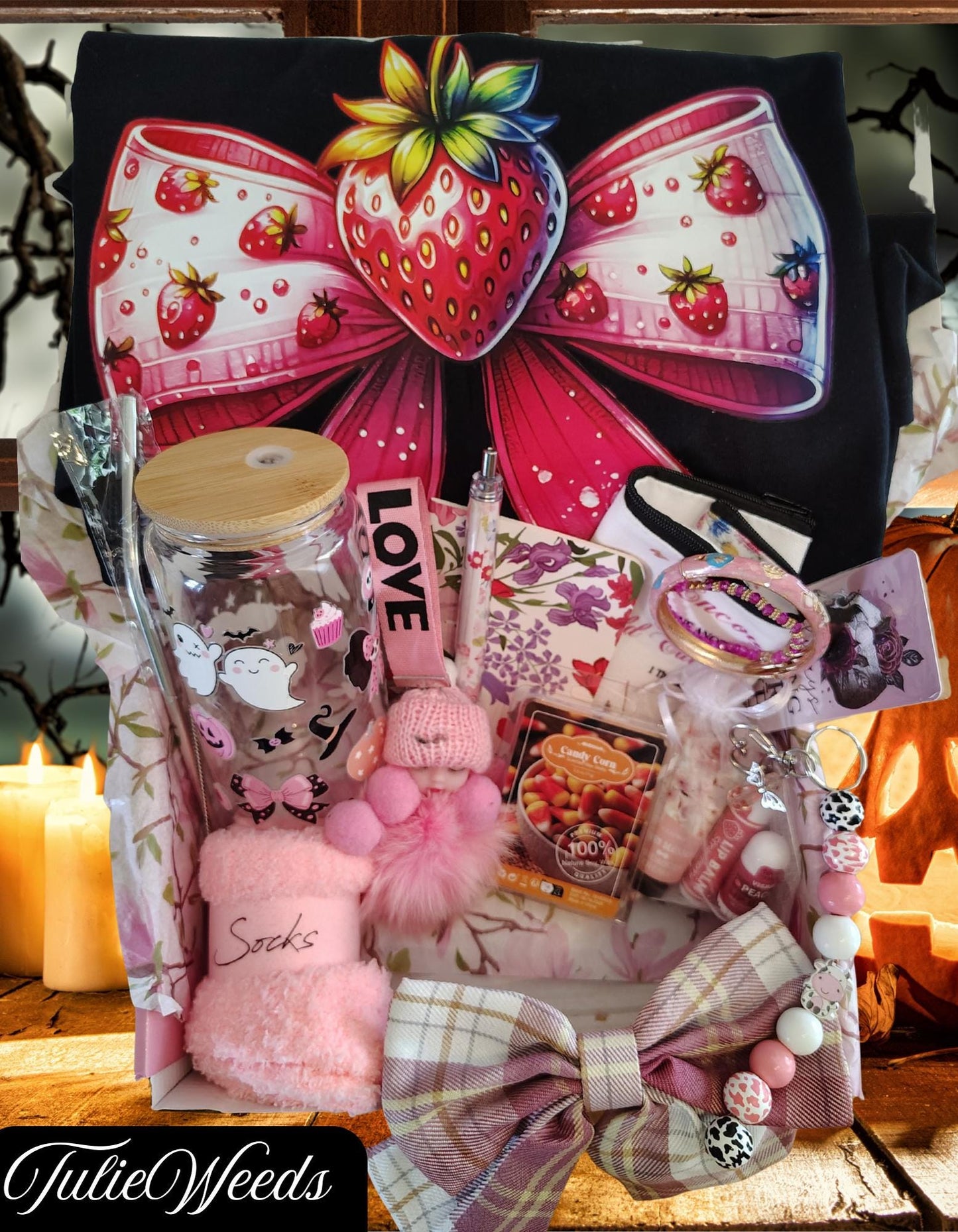 Fall Gift Boxes, T-shirts, cups, tumblers, October,key chain, stationary, clothes,socks,candles,gift set,skulls,