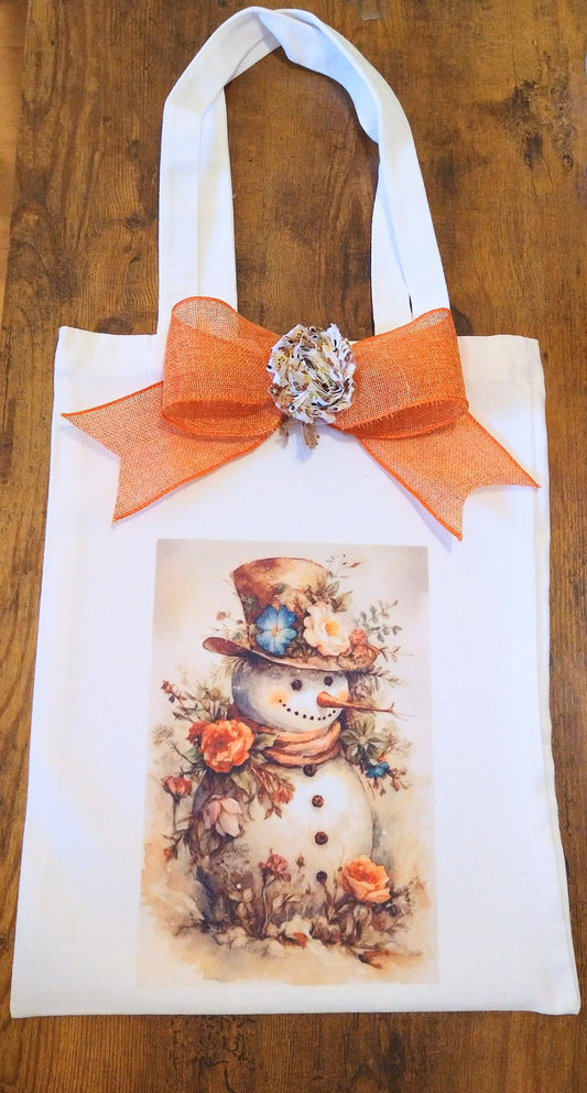 Snowman Tote Bag