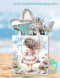 Tote bag, girl, totes, handbag, picnic bag, shopping bag, book bag, purse, canvas, swing,