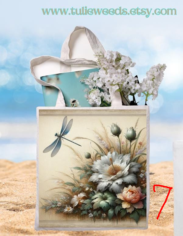 Tote bag, girl, totes, handbag, picnic bag, shopping bag, book bag, purse, canvas, flower tote, butterflies, beach bag, travel tote, giftbag