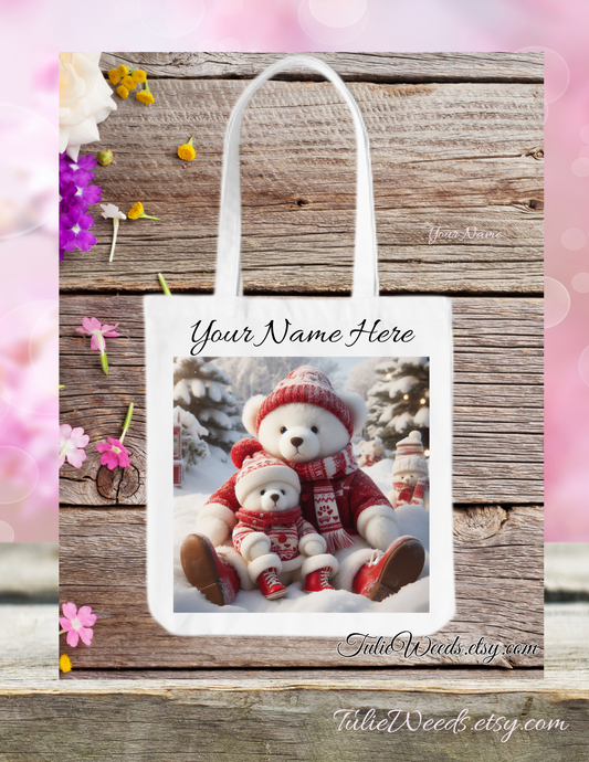 Holiday Bear Tote Bag