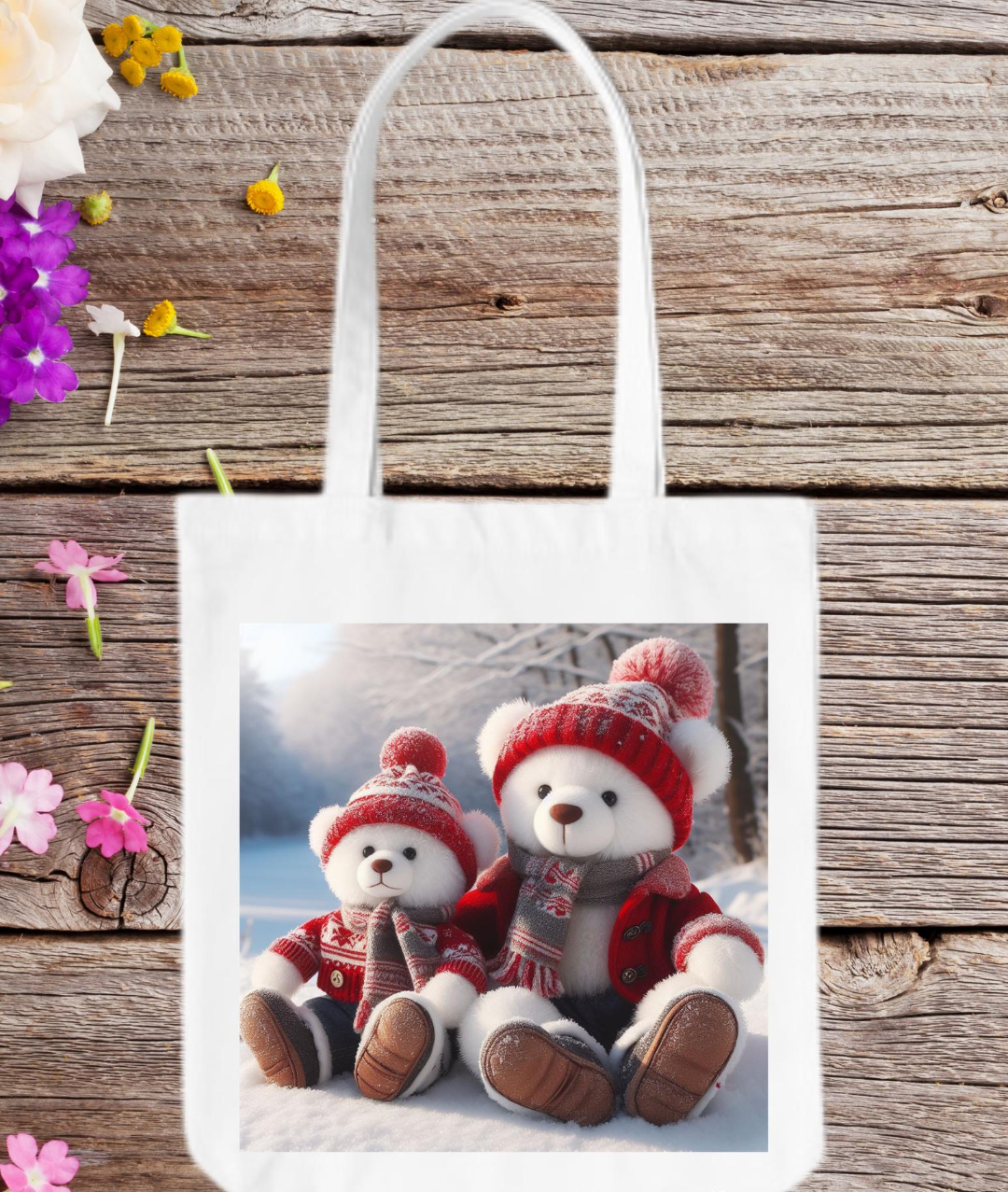 Holiday Bear Totes