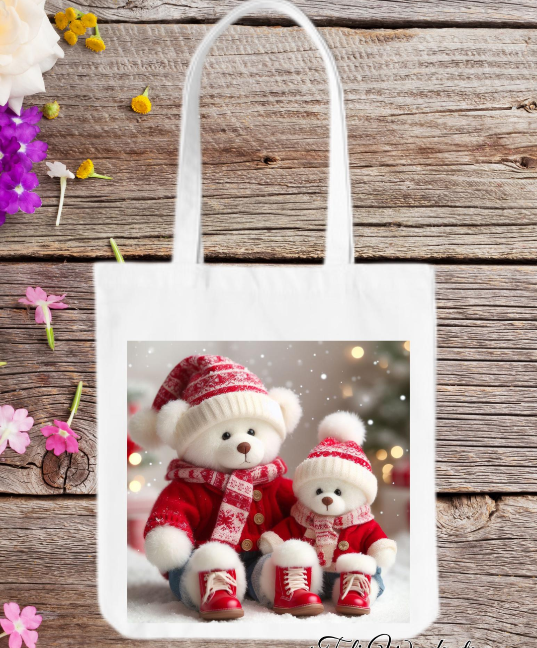 Holiday Bear Totes