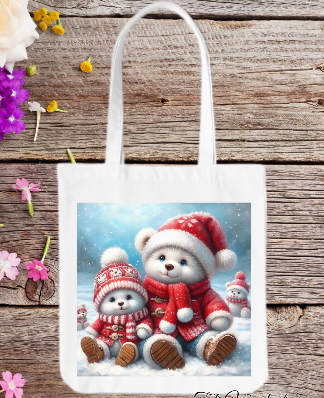 Holiday Bear Totes